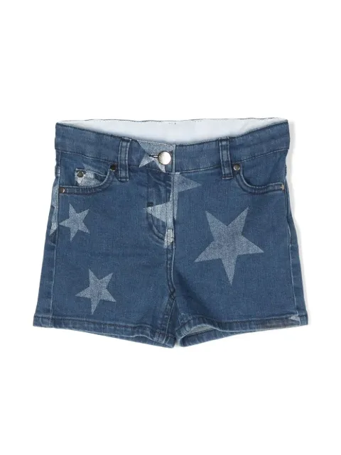 Stella McCartney Kids star-print denim shorts