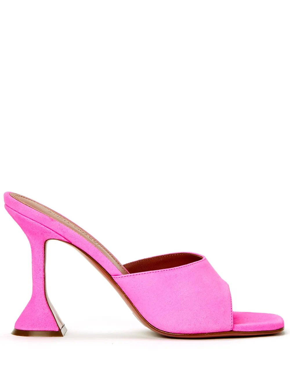Amina Muaddi Lupita Slipper 95 Heeled Sandals In Pink