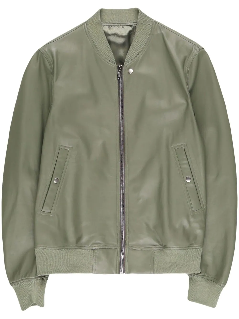 RICK OWENS CLASSIC FLIGHT LAMBSKIN BOMBER JACKET