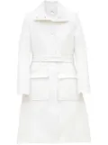 Courrèges belted trench coat - White