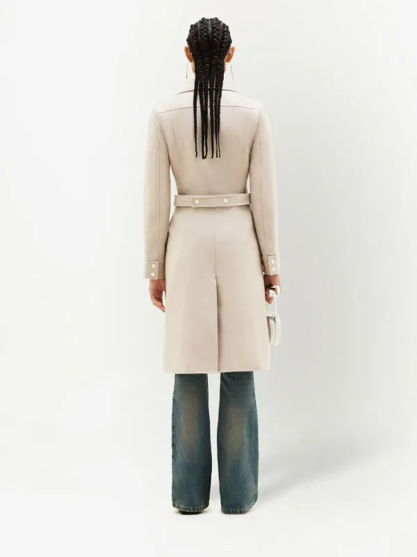 クレージュ　ロゴ刺繍トレンチコート 送料無料】Courrèges [クレージュ] / SHORT OBLIQUE TRENCH COAT