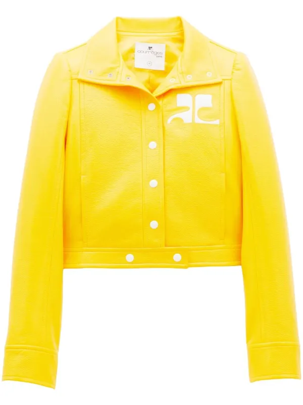Courrèges Reedition Vinyl Jacket in Yellow