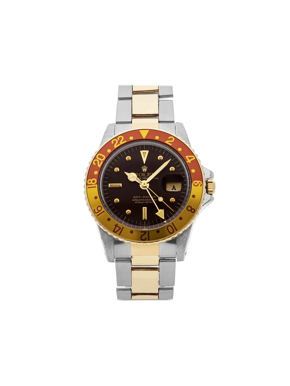 

Rolex 1974 pre-owned GMT-Master "Rootbeer" 40mm - Brown