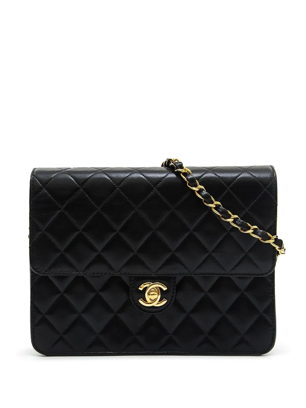 

CHANEL Pre-Owned bolsa de hombro CC con cierre giratorio 2003-2004 - Negro