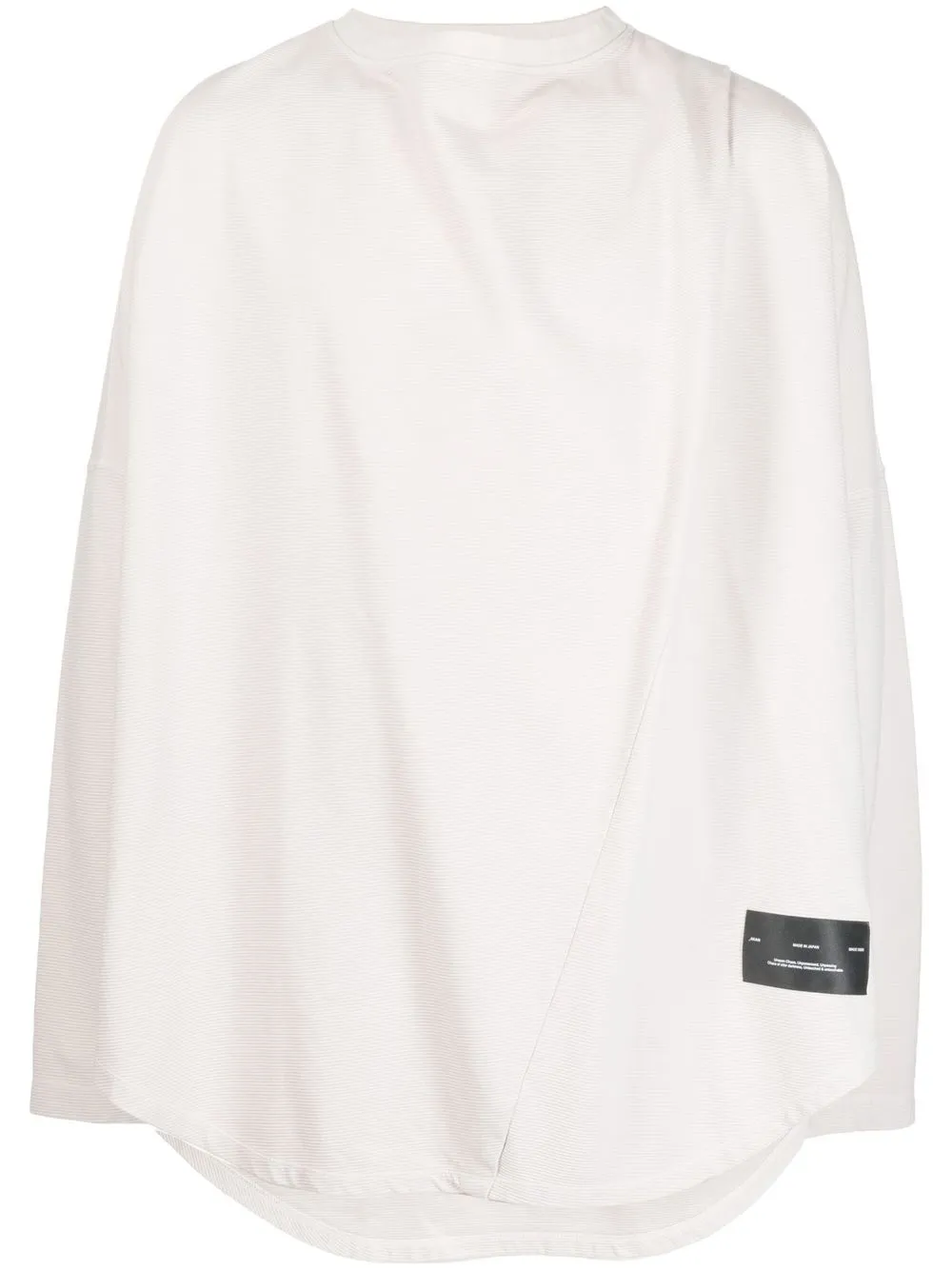 

Julius fine-ribbed oversized cotton top - White