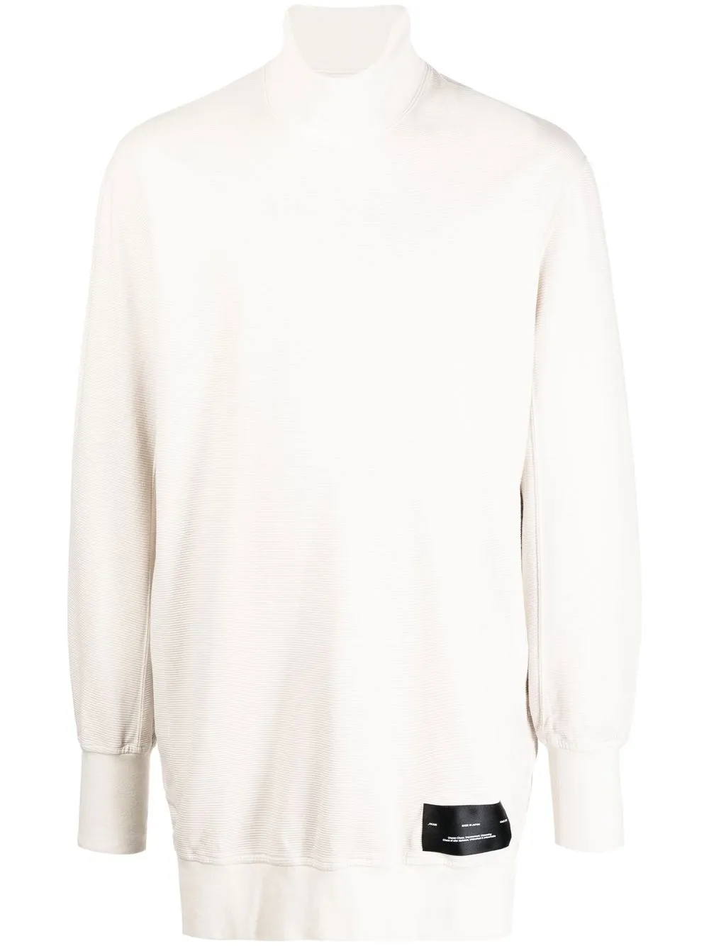 

Julius fine ribbed oversized cotton sweatshirt - White