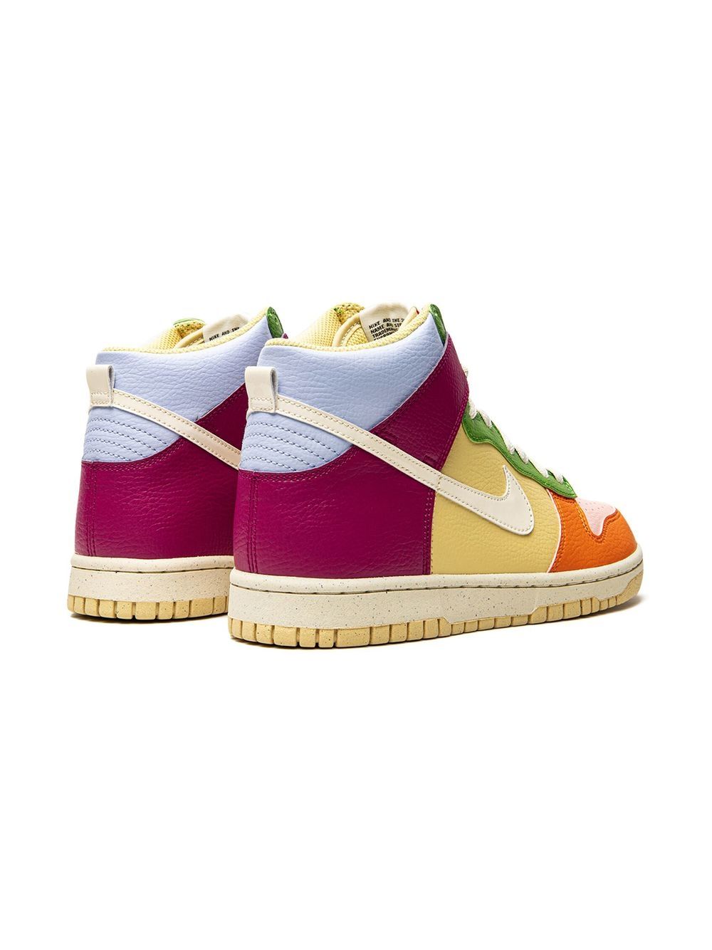 Shop Nike Dunk High Next Nature"multicolor" Sneakers In Yellow