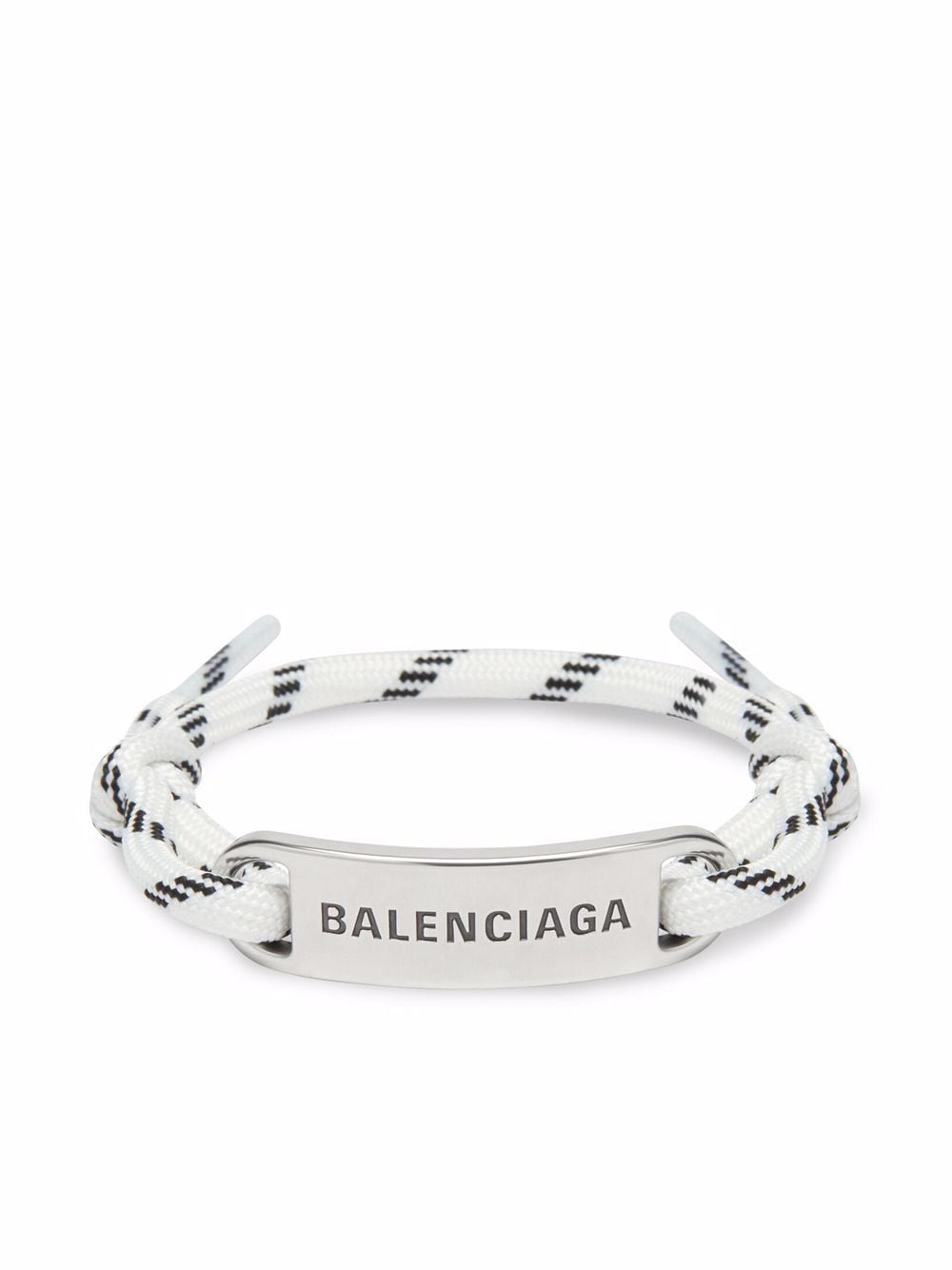 Image 1 of Balenciaga Plate logo-engraved bracelet