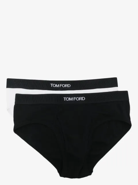 TOM FORD logo-print cotton briefs