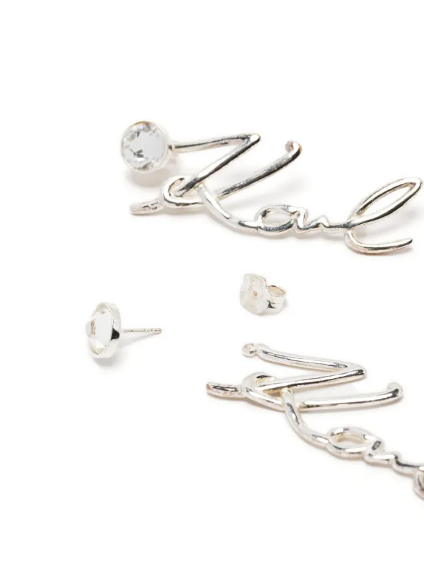Karl Lagerfeld Paris◆ドロップピアス Karl Lagerfeld K/Signature ドロップピアス | シルバートーン