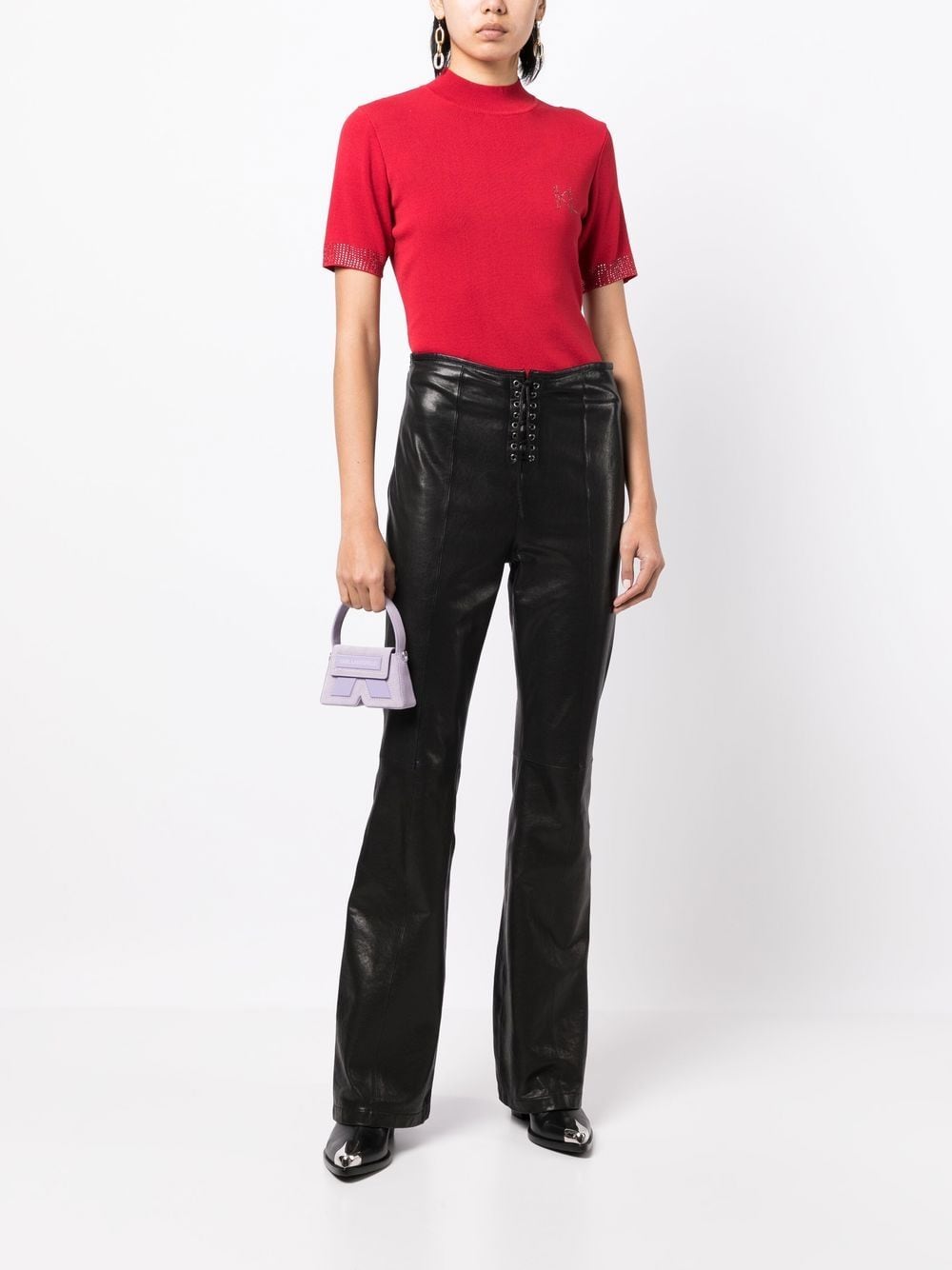 Karl Lagerfeld Top met korte mouwen - Rood