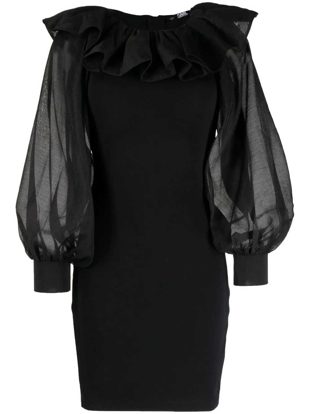 

Karl Lagerfeld vestido Pick - Negro