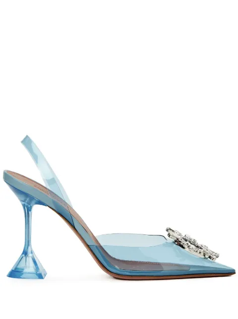 Amina Muaddi Begum 95mm slingback pumps