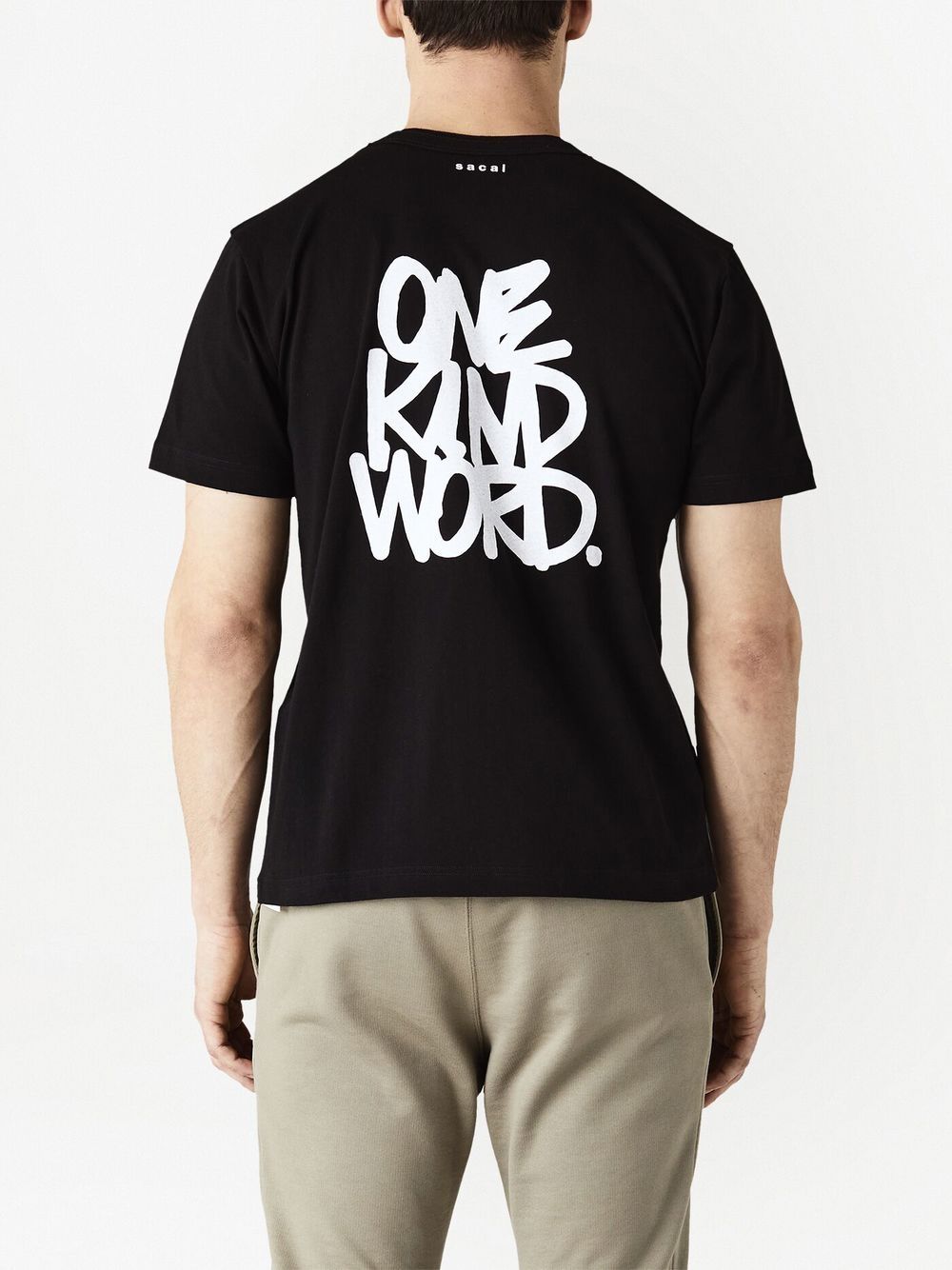 Sacai x Eric Haze Onekindword-print T-shirt - Farfetch