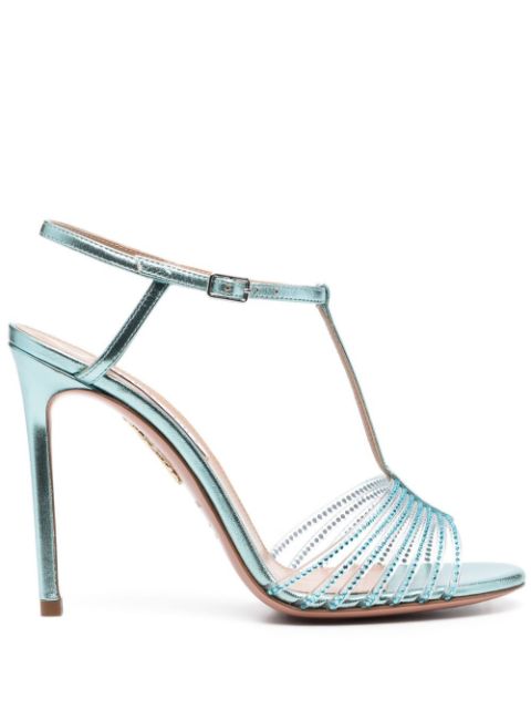 Aquazzura Amore Mio 105mm crystal sandals Women