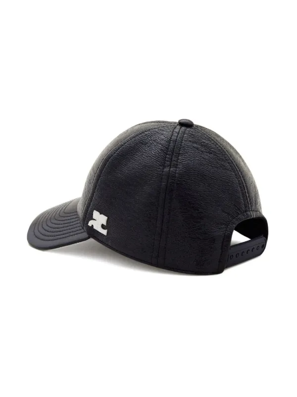 ★関税込★Courreges★LOGO PATCH WOOL BASEBALL CAP★ Courrèges logo-patch Baseball Cap | Blue | FARFETCH