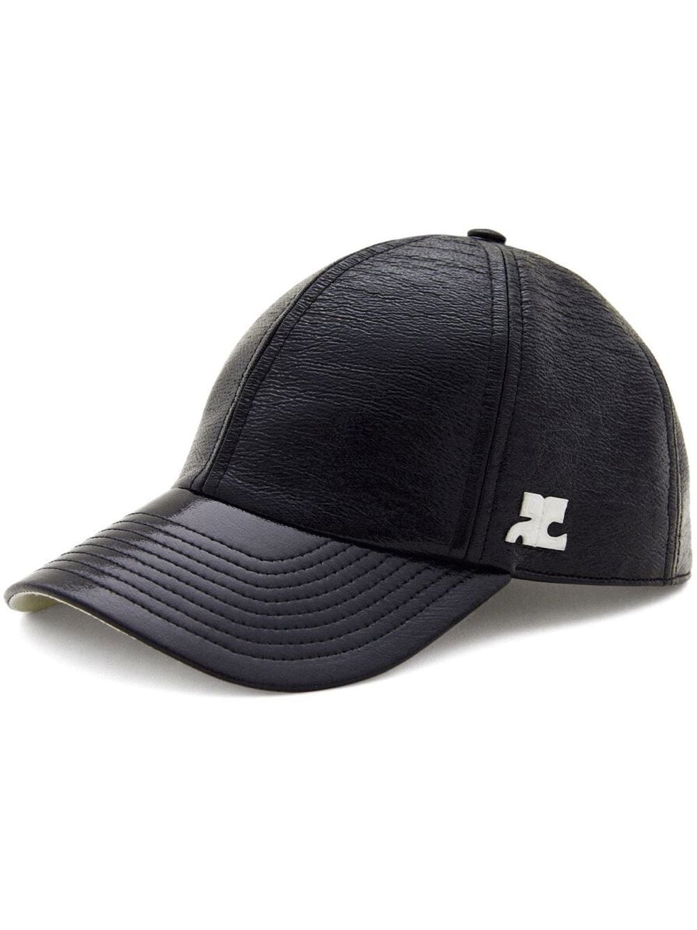 Courrèges logo-patch baseball cap - Blu