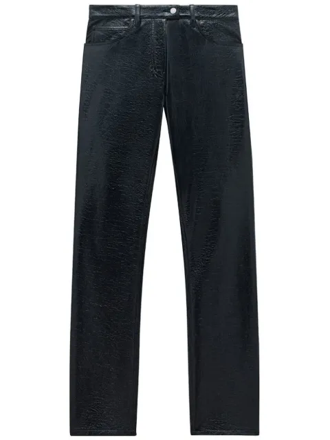 Courrèges straight-leg vinyl trousers