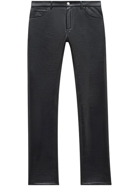 Courrèges vinyl straight-leg trousers