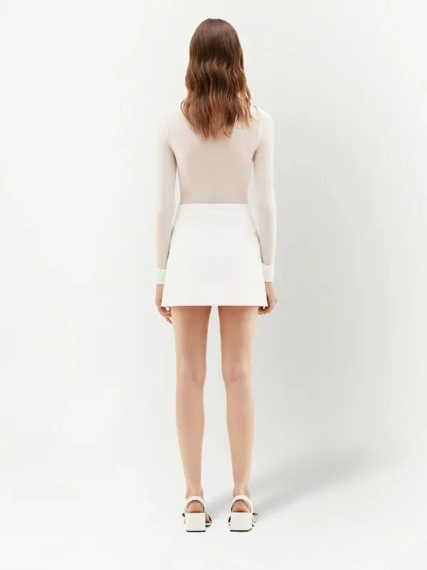 スカート WHITE COTTON SKIRT Courrèges A-line Mini Skirt | White | FARFETCH