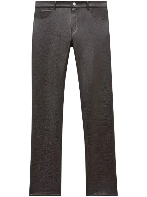 Courrèges slim-cut vinyl trousers