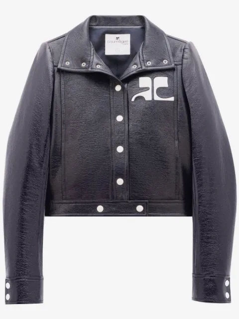 Courrèges logo-patch button-fastening jacket
