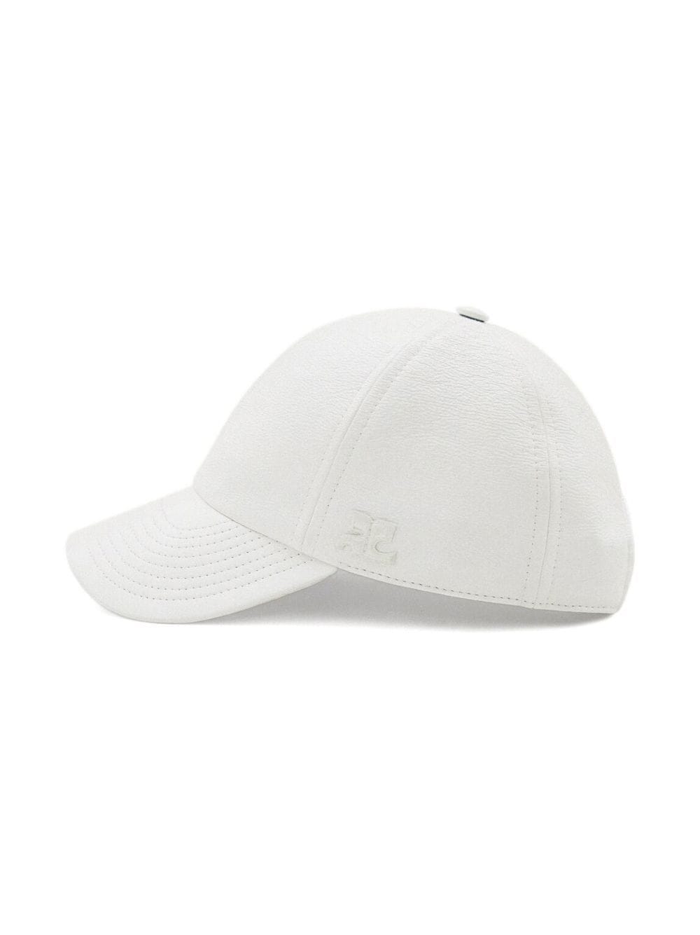 Shop Courrèges Logo-patch Baseball Cap In White