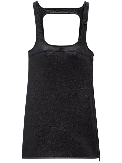 Courrèges Reedition vinyl mini dress