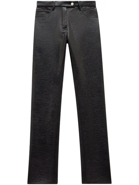 Courrèges straight-leg vinyl trousers