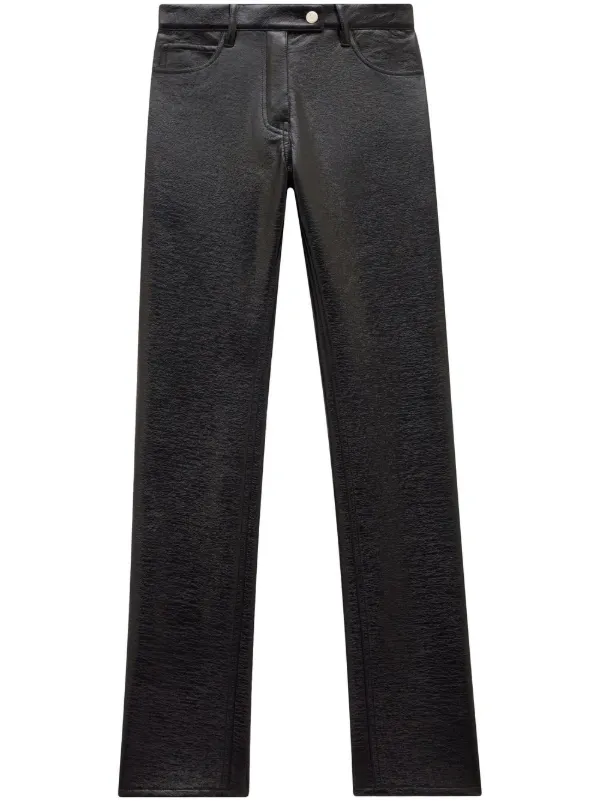 Courrèges Reedition 5-pocket Vinyl Trousers in Blue