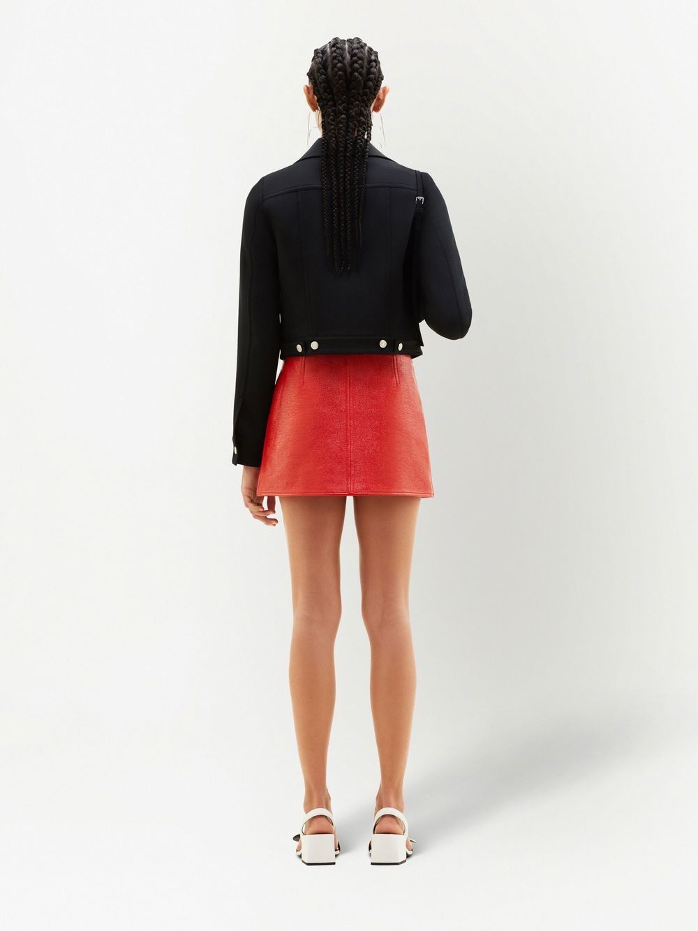 Shop Courrèges A-line Mini Skirt In Orange