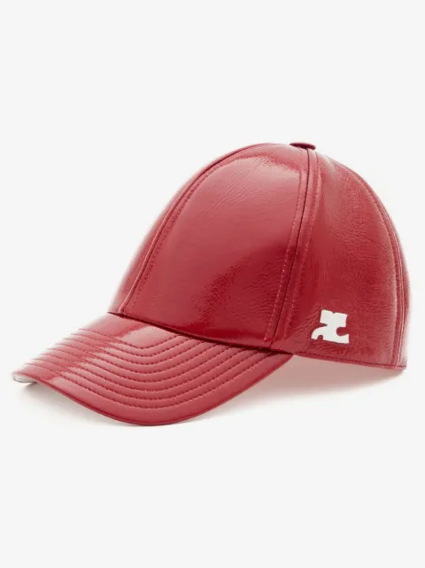 Courrèges Baseballkappe in Lacklederoptik
