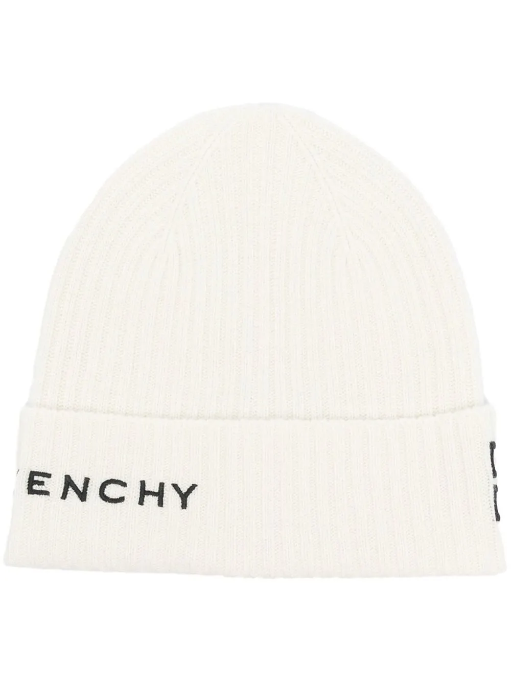 

Givenchy 4G-embroidered ribbed-knit beanie - Neutrals