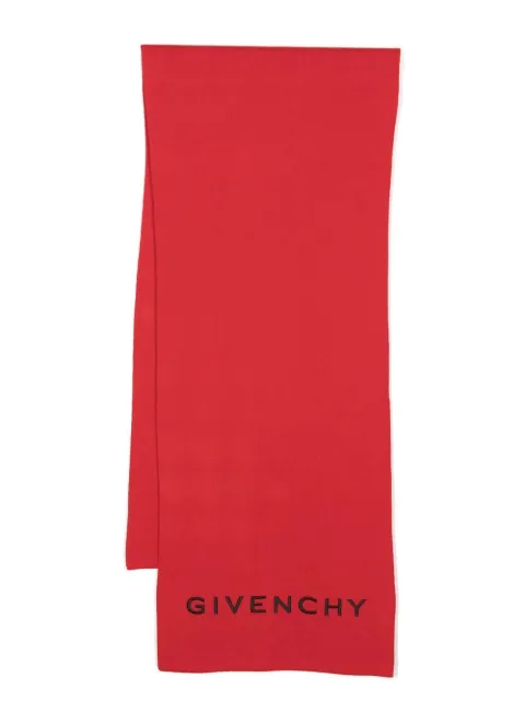 Givenchy intarsia-knit logo scarf Men