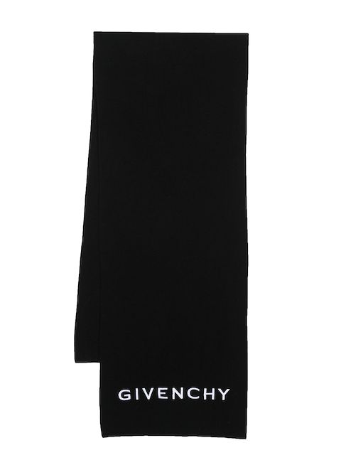 Givenchy intarsia-knit logo scarf