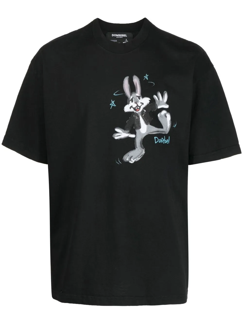 

DOMREBEL Dizzy graphic-print T-shirt - Black