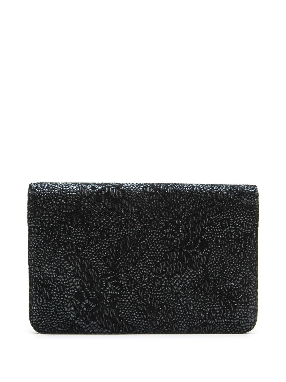 CHANEL Pre-Owned 2013-2014 portemonnee met bloemenprint - Zwart