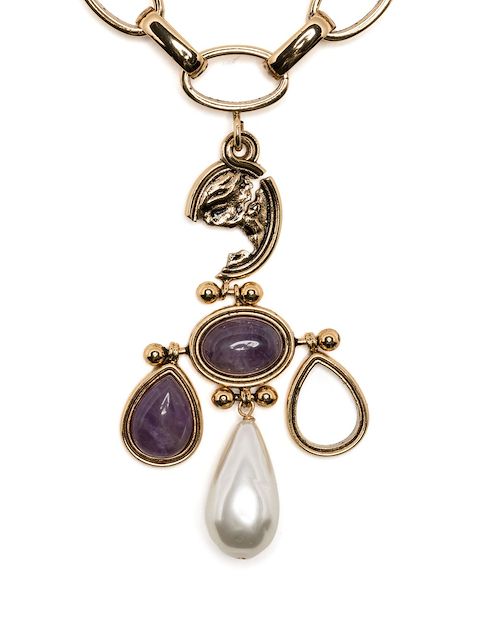 Erdem asymmetric mismatched necklace