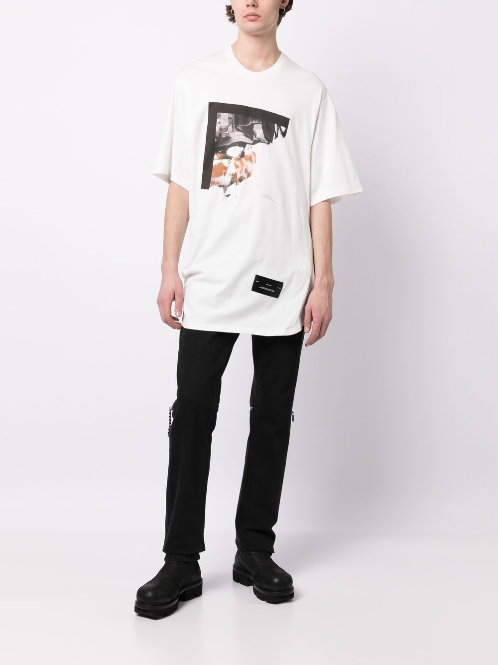 Julius T-shirt met print - Wit