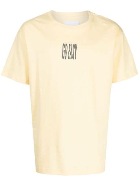 Off Duty slogan-print cotton T-shirt