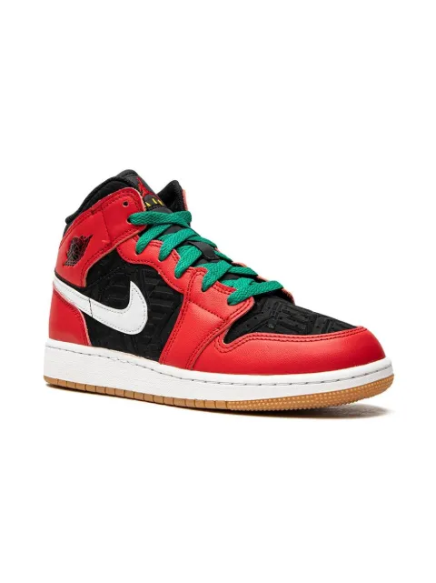 Jordan Kids Jordan 1 Mid SE "Christmas" sneakers