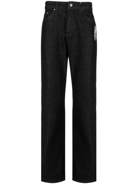 Karl Lagerfeld logo-embroidery straight-leg jeans