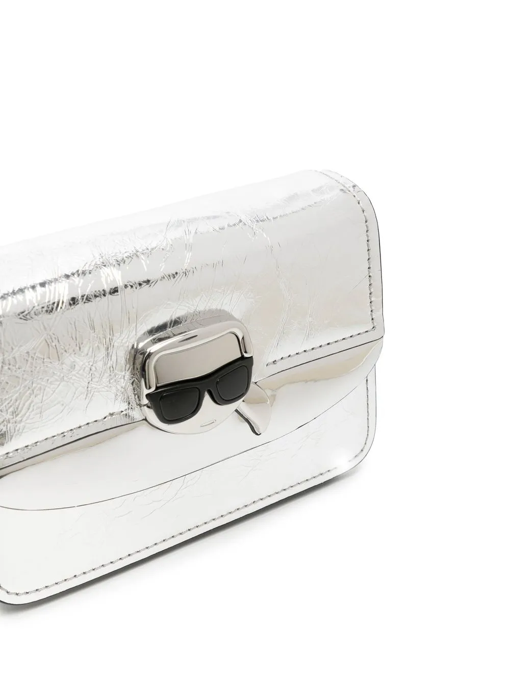 Karl Lagerfeld K/ikonik Cross Body Bag In Silber ModeSens