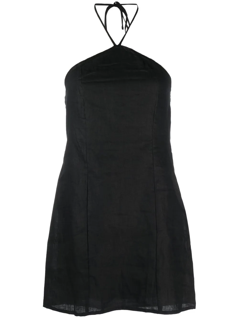 

Faithfull the Brand vestido mini con cuello halter - Negro