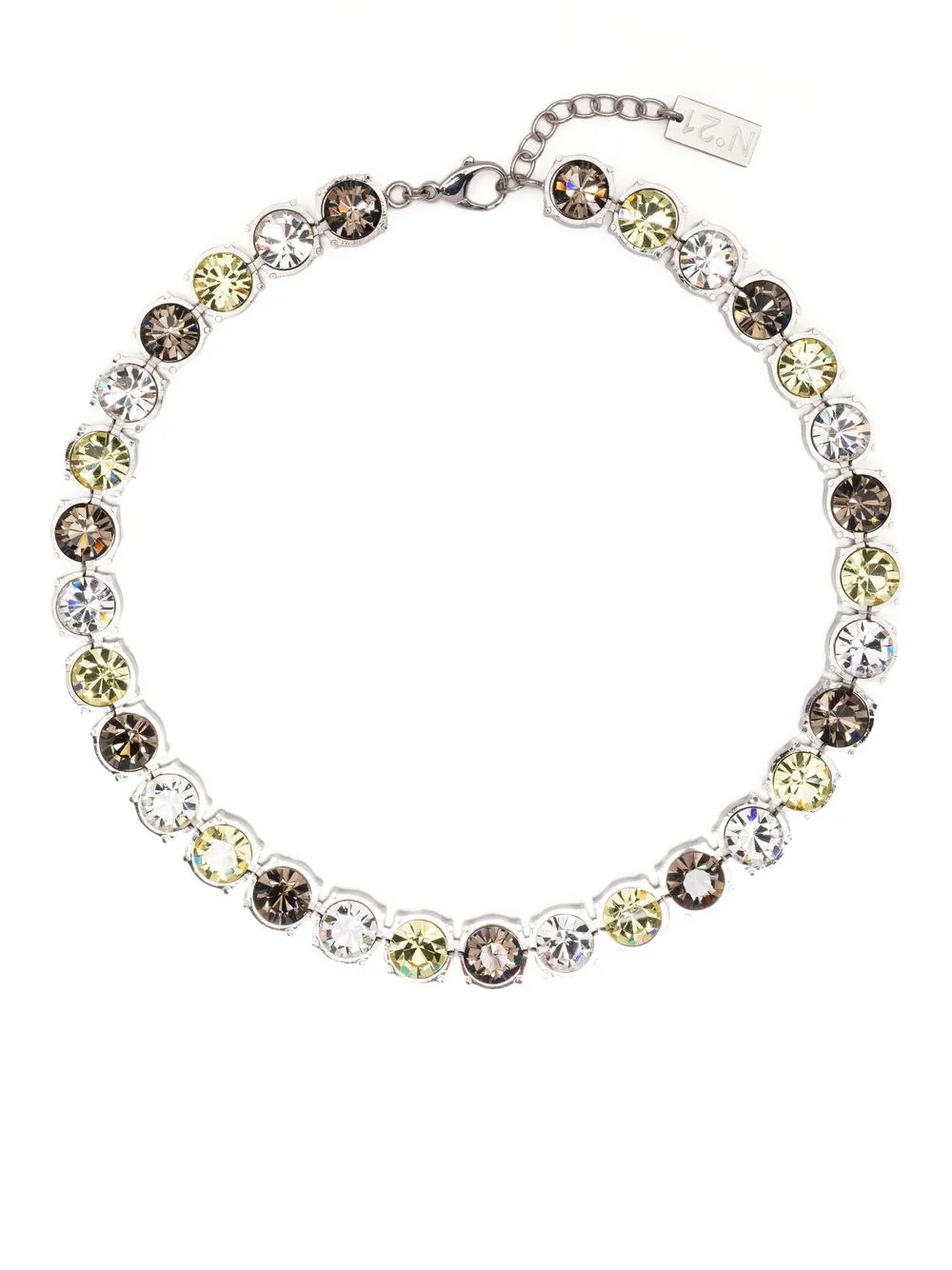 

Nº21 crystal-embellished choker - Silver