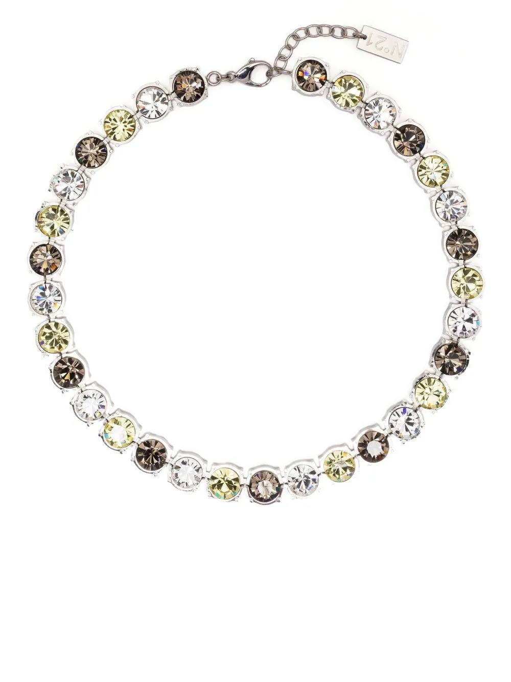

Nº21 gargantilla con detalles de cristal - Plateado