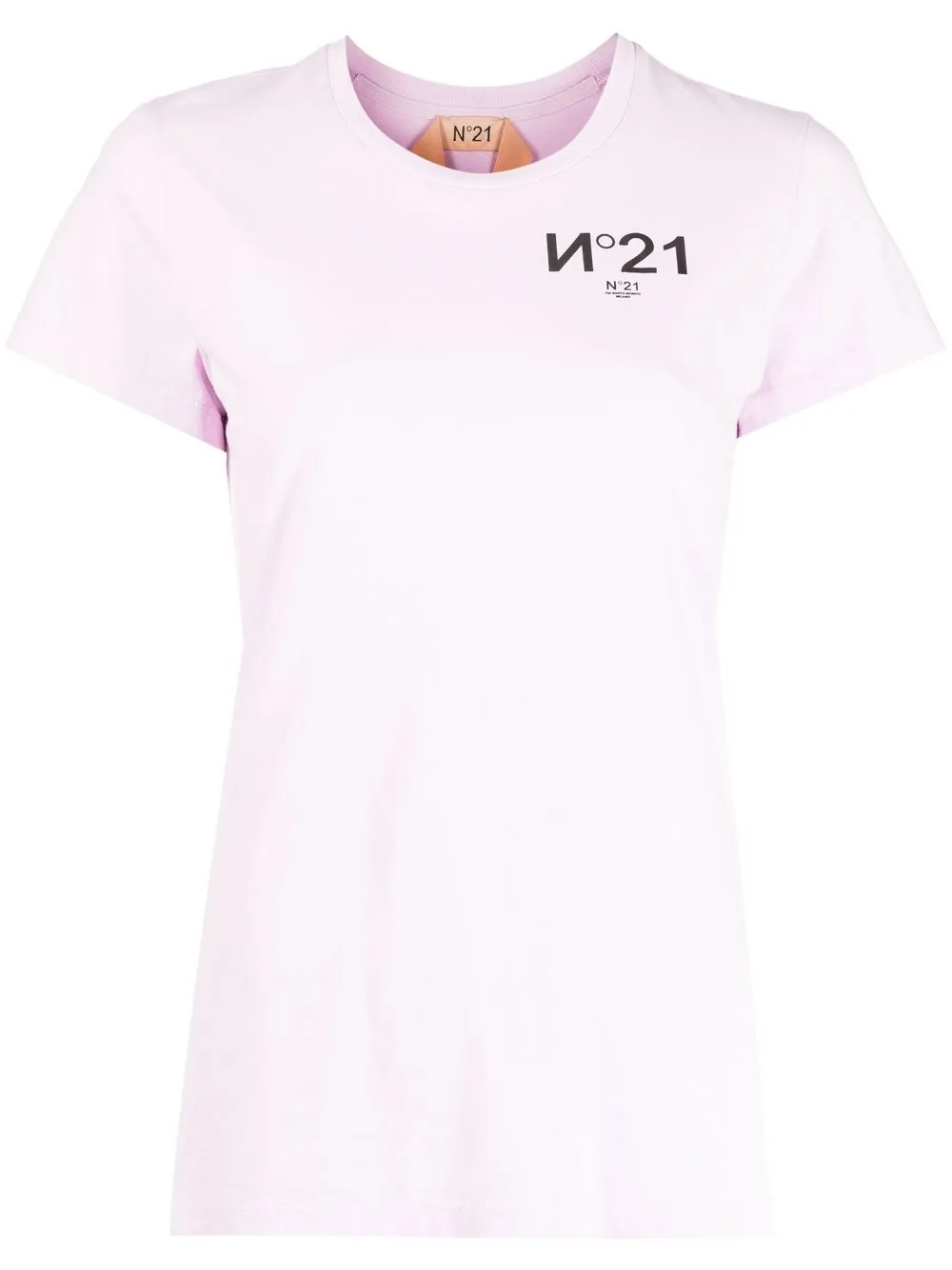 

Nº21 logo-print cotton T-shirt - Purple