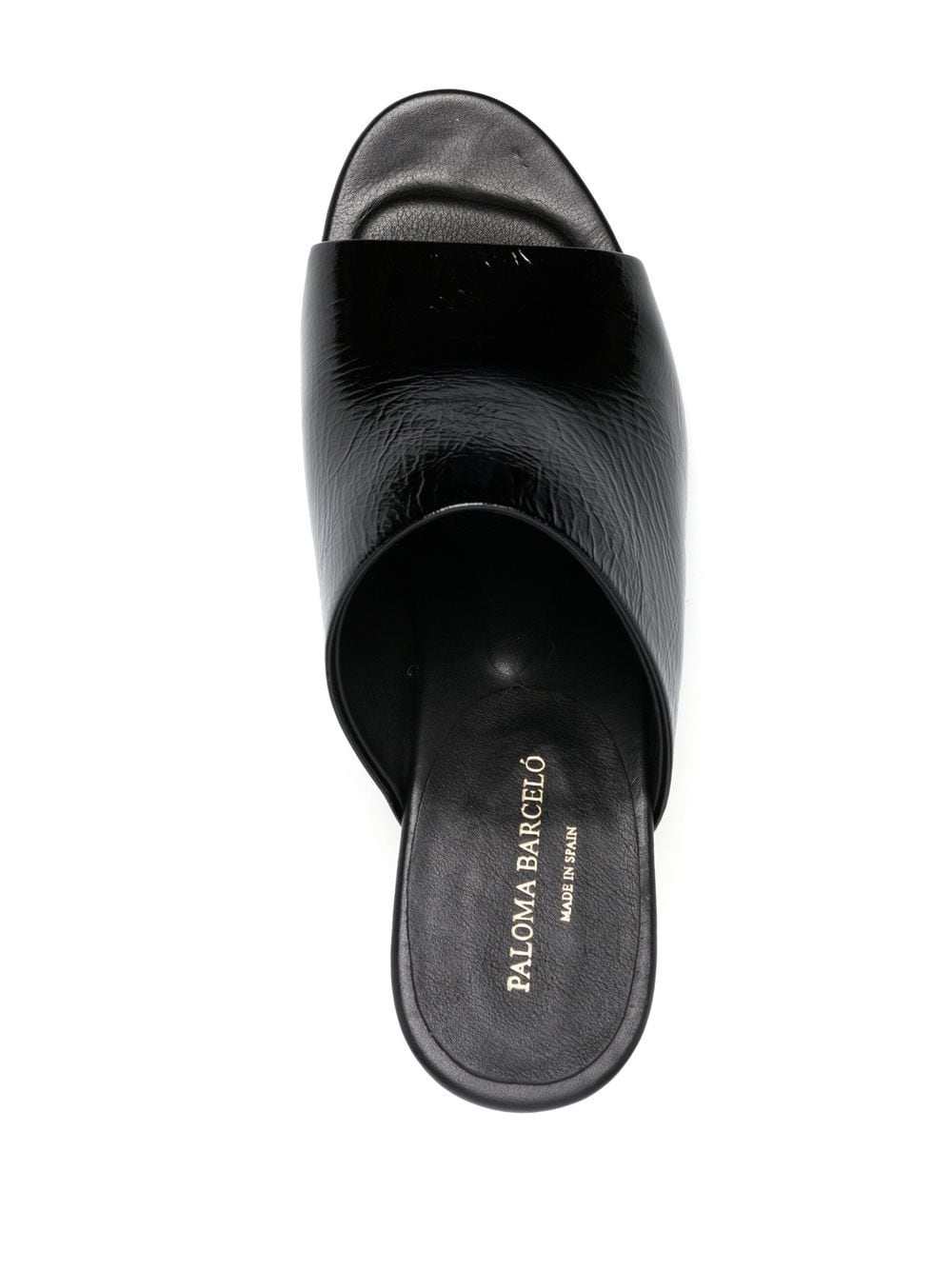 Shop Paloma Barceló 80mm Open-toe Sandals In 黑色