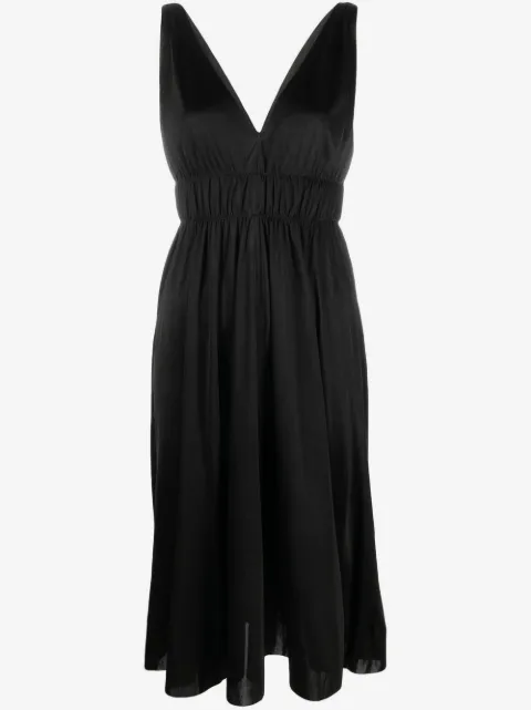 P.A.R.O.S.H. robe froncée à col v