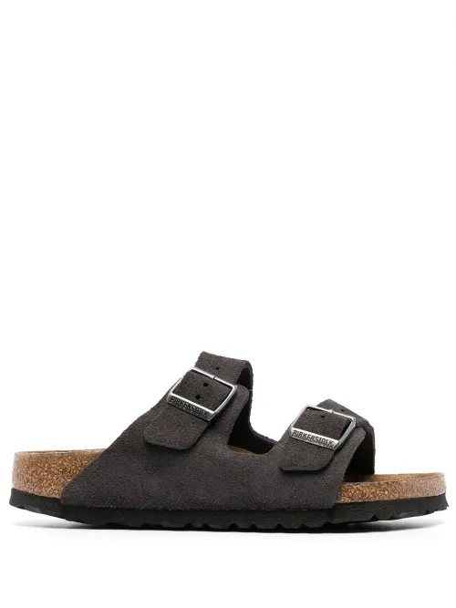 Sandales Arizona en cuir à détail de boucle - Birkenstock - Modalova